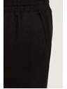 Moodo Hlače od viskoze i lana crne Moodo