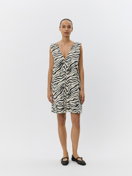 Sofie Schnoor Kremaste haljine sa životinjskim krznom OLYMPESW