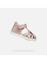 Geox Svijetlo ružičaste djevojčje sandale za prve korake Geox Sandal Macchia