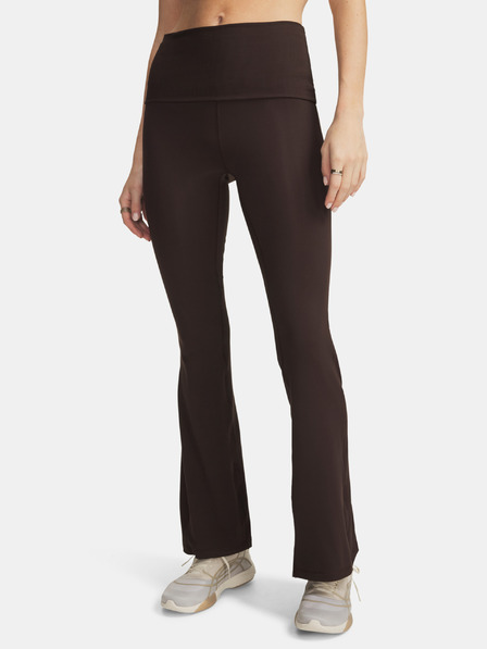 Under Armour Zenske sportske hlace Under Armour Meridian Rib Foldover Flare-BRN