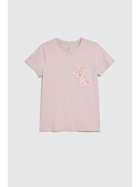 Moodo Majica sa dzepom rozna Moodo