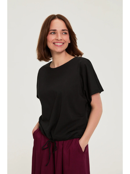 Moodo Majica sa vezivanjem crna Moodo