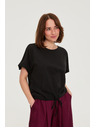 Moodo Majica sa vezivanjem crna Moodo