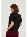 Moodo Majica sa vezivanjem crna Moodo
