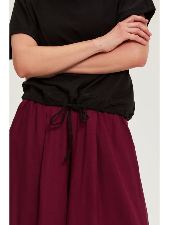 Moodo Majica sa vezivanjem crna Moodo