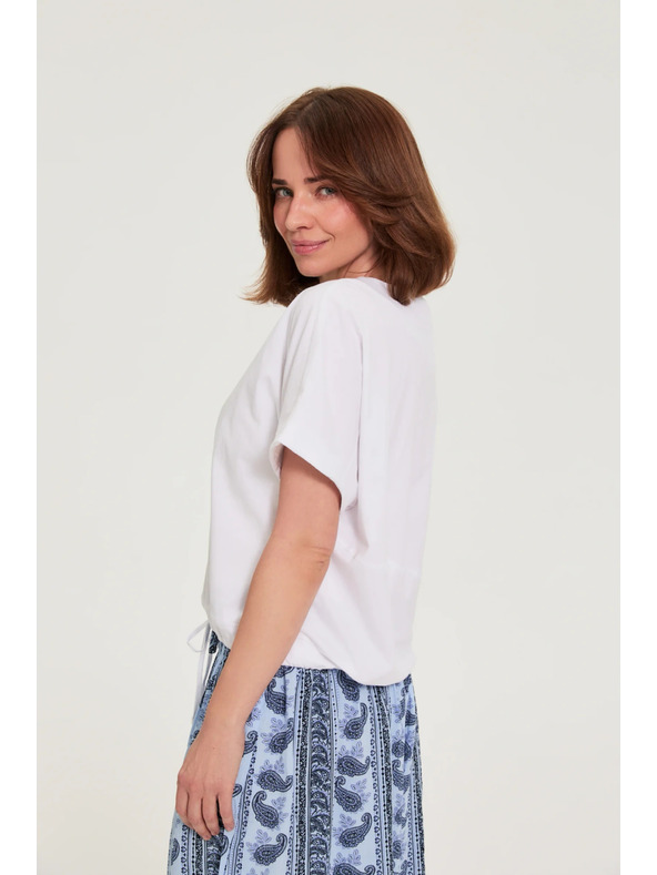 Moodo Majica sa vezivanjem bijela Moodo