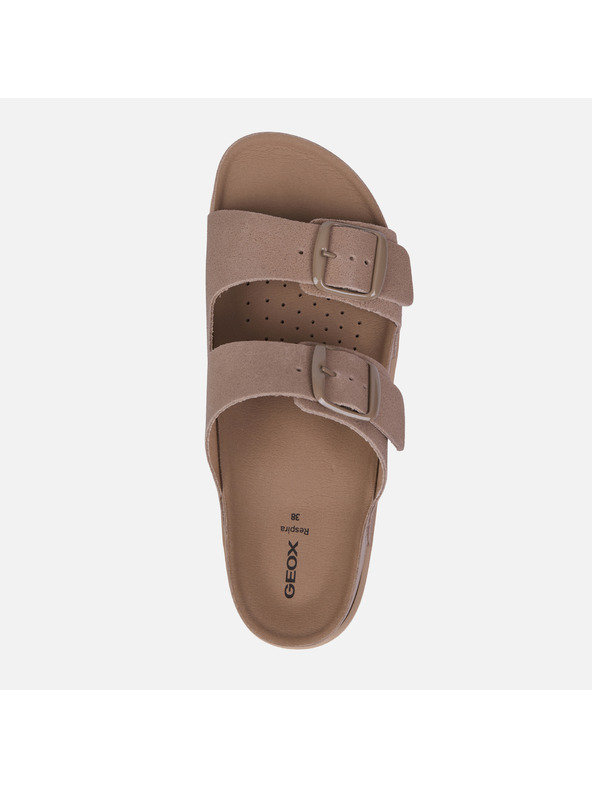 Geox Bež ženske sandale Geox Sandybett High