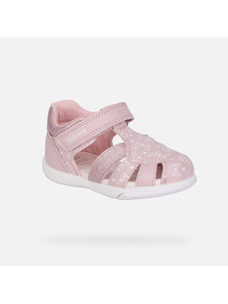 Geox Svijetloroza djevojčijska sandala za prve korake Geox Zapito