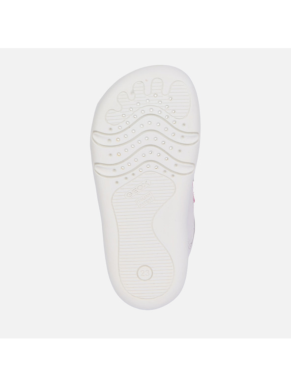 Geox Bijela djevojčijska barefoot tenisica za prve korake Geox Steppieup