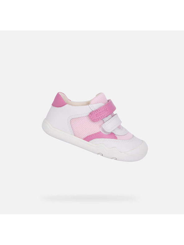 Geox Bijela djevojčijska barefoot tenisica za prve korake Geox Steppieup