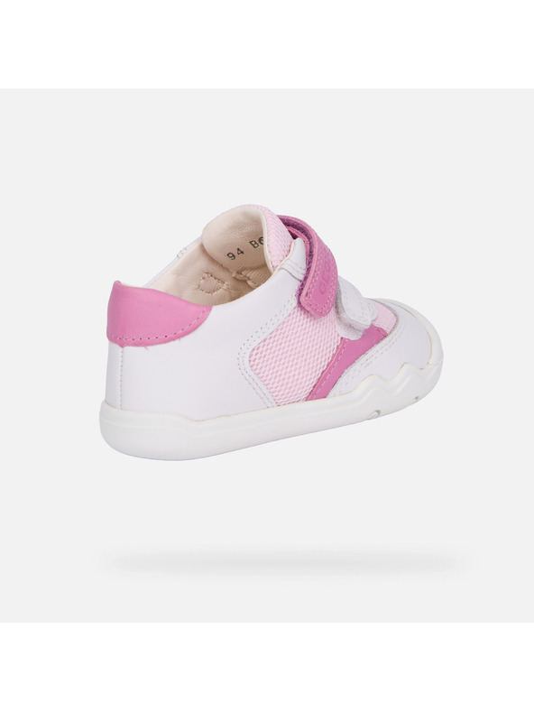 Geox Bijela djevojčijska barefoot tenisica za prve korake Geox Steppieup