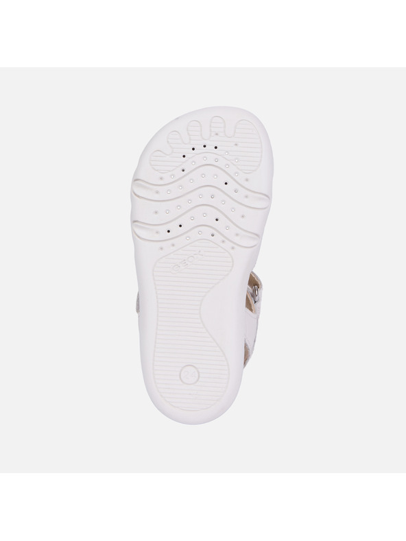 Geox Bijele dječačke barefoot sandale za prve korake Geox Steppieup