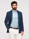 Ombre Clothing Muški plavi sako SLIM s finom teksturom