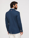Ombre Clothing Muški plavi sako SLIM s finom teksturom