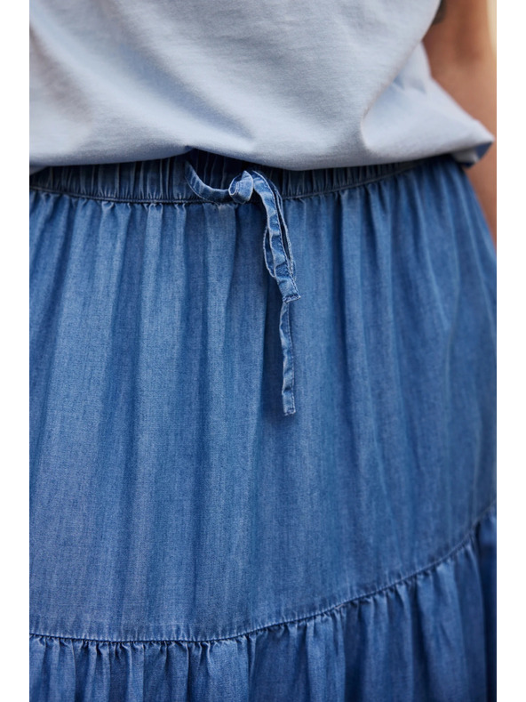 Moodo Lyocellna suknja plava Moodo