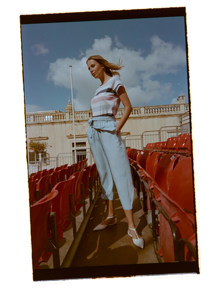 Moodo Culotte hlače plave Moodo