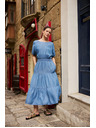 Moodo Midi suknja plava Moodo