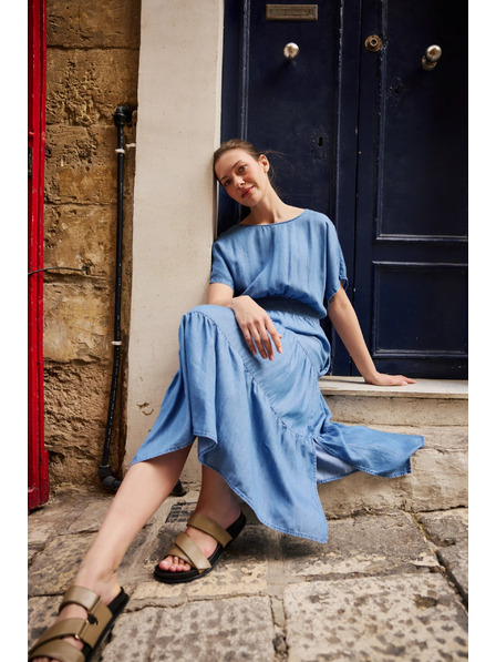 Moodo Midi suknja plava Moodo