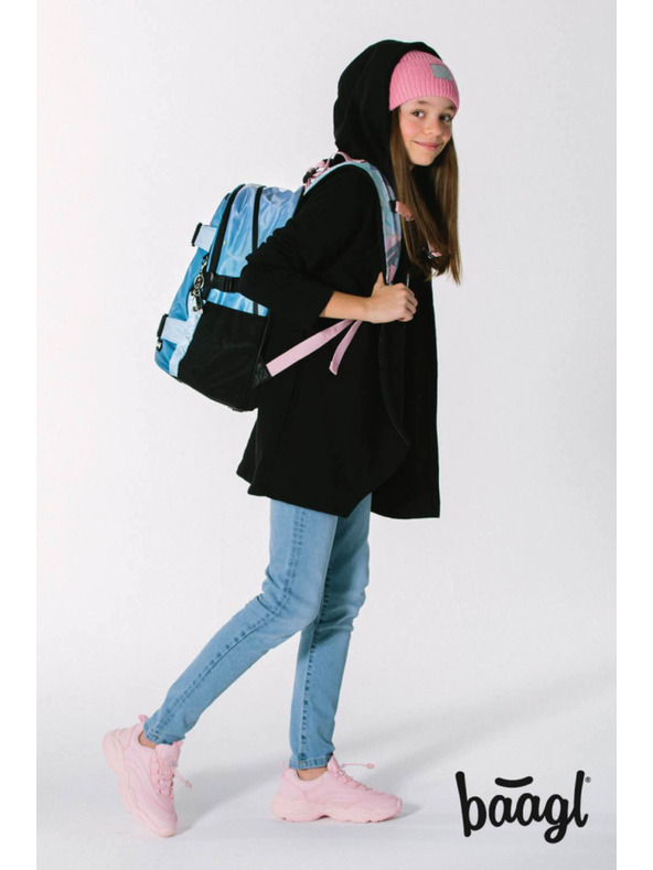 BAAGL  BAAGL 5 SET Skate Moon: ruksak, pernica, vrećica, ploče, novčanik