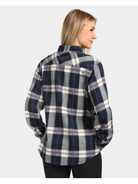 Kilpi Ženska sportska flanelska majica Kilpi FLANNY-W Plava