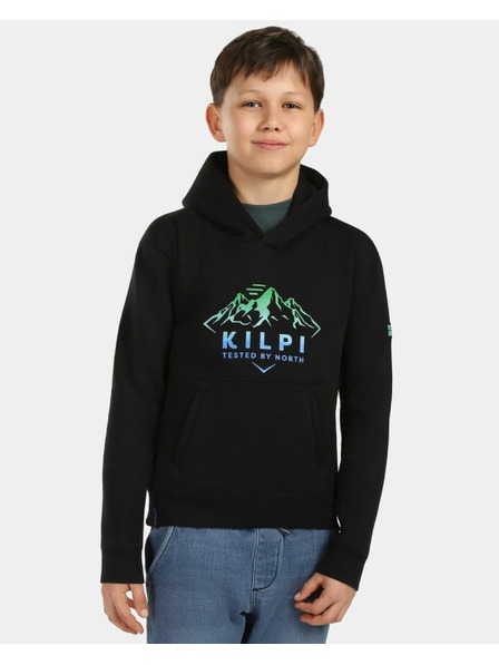 Kilpi Dječačka pamučna hoodie mikina Kilpi NORTHEN-JB Crna