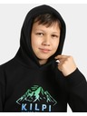Kilpi Dječačka pamučna hoodie mikina Kilpi NORTHEN-JB Crna