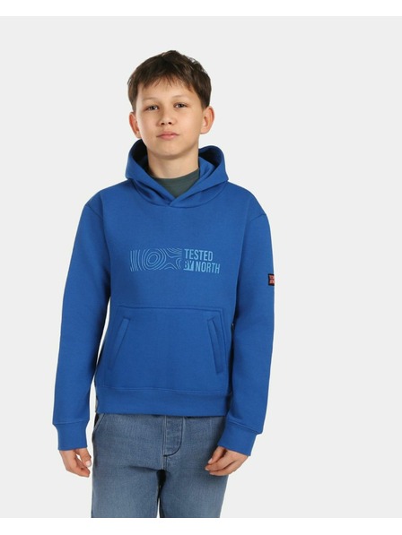 Kilpi Dječačka pamučna hoodie mikina Kilpi NORTHEN-JB Tamno plava