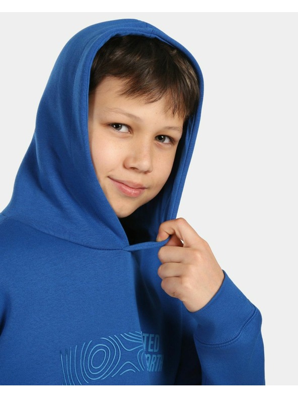 Kilpi Dječačka pamučna hoodie mikina Kilpi NORTHEN-JB Tamno plava