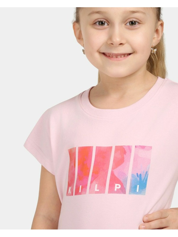 Kilpi Djevojčinska pamučna majica Kilpi ALBION-JG Svjetlo ružičasta