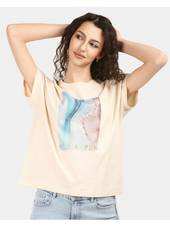 Kilpi Žensko pamučna majica Kilpi JERSIE-W Bež