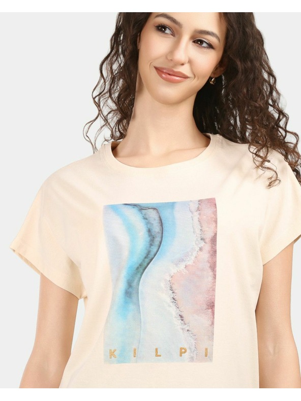 Kilpi Žensko pamučna majica Kilpi JERSIE-W Bež