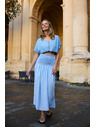 Moodo Lyocellna suknja plava Moodo