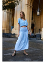 Moodo Lyocellna suknja plava Moodo
