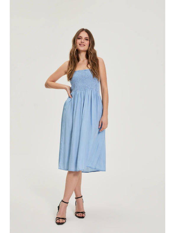 Moodo Lyocellna suknja plava Moodo
