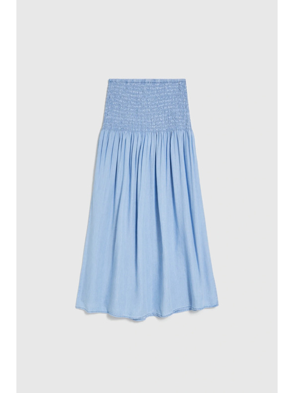 Moodo Lyocellna suknja plava Moodo