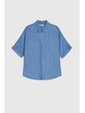 Moodo Lyocellna košulja plava Moodo