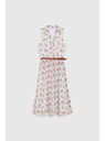 Moodo Bijele cvjetne haljine s pojasом Moodo