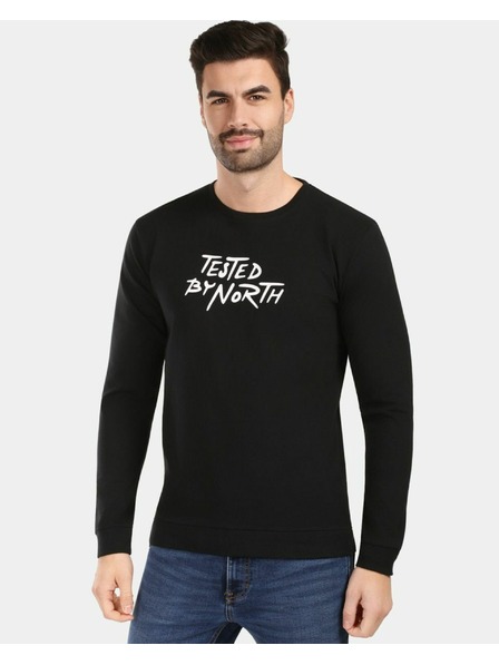 Kilpi Muška pamučna majica s dugim rukavom Kilpi BASE-M Crna