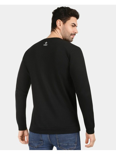 Kilpi Muška pamučna majica s dugim rukavom Kilpi BASE-M Crna