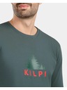 Kilpi Muška pamučna majica s dugim rukavom Kilpi BASE-M Tamno zelena