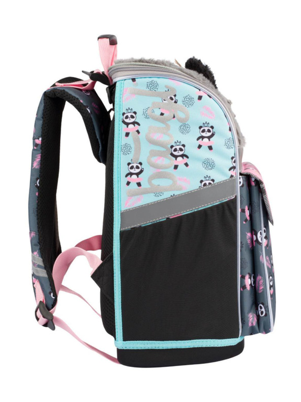 BAAGL  BAAGL SET 5 Zippy Panda: aktovka, pernica, vrećica, pregača, novčanik