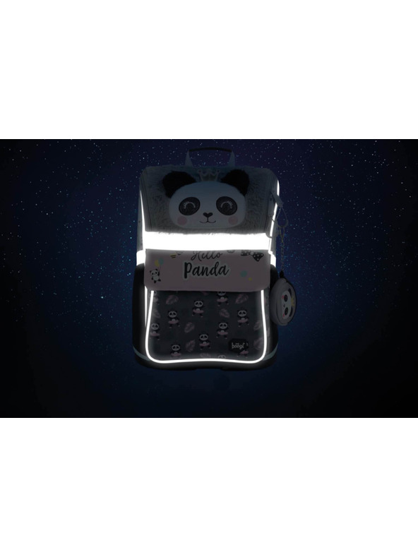 BAAGL  BAAGL SET 5 Zippy Panda: aktovka, pernica, vrećica, pregača, novčanik