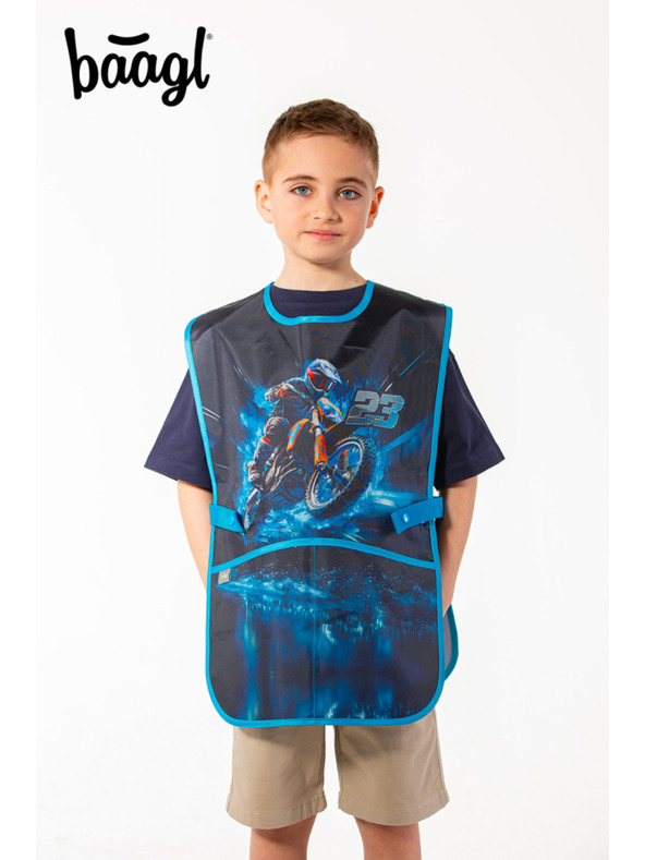 BAAGL  Plava dječja pregača motocikl Baagl