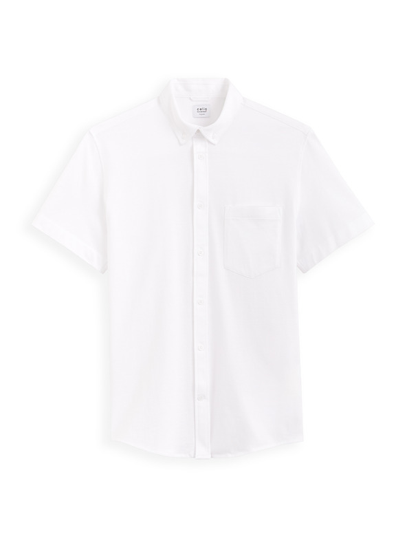 Celio Celio Barik bijela muška košulja kratkih rukava