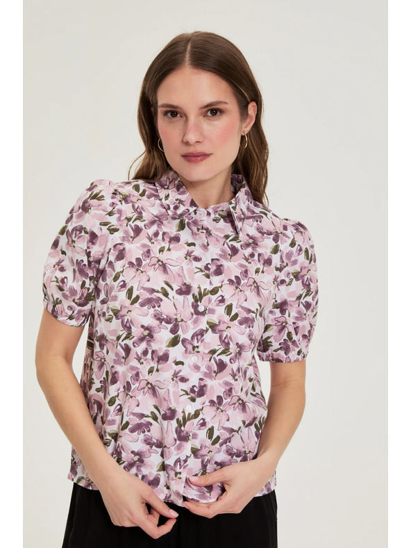 Moodo Košulja s pufastim rukavima ljubičasta Moodo