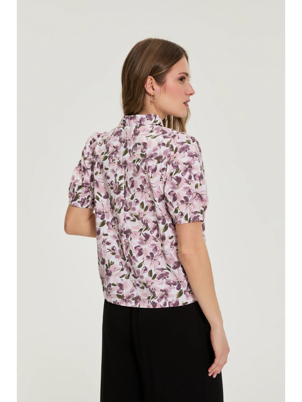 Moodo Košulja s pufastim rukavima ljubičasta Moodo