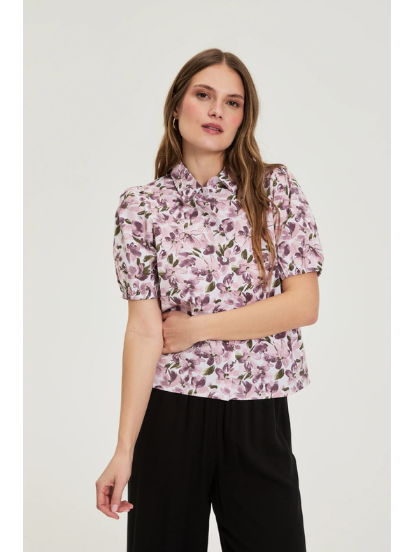 Moodo Košulja s pufastim rukavima ljubičasta Moodo