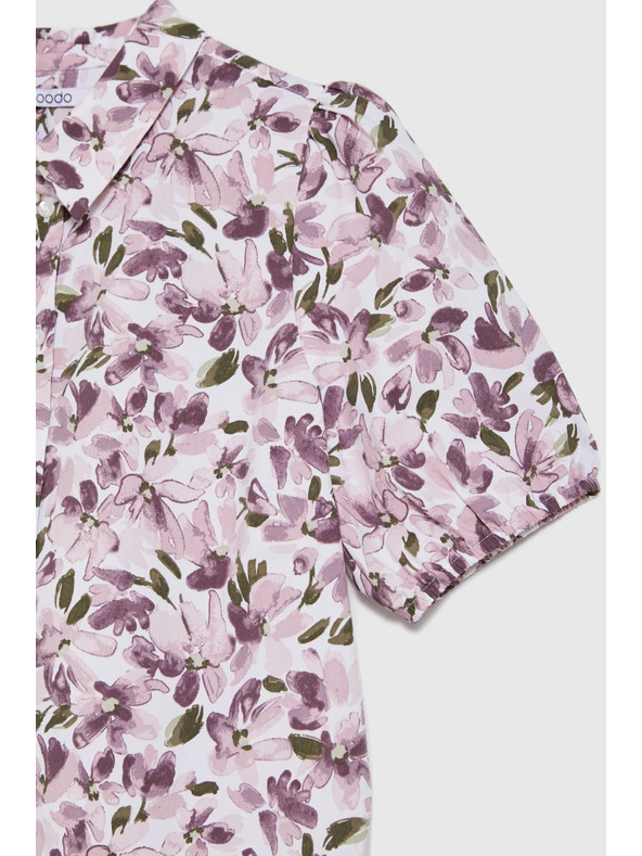 Moodo Košulja s pufastim rukavima ljubičasta Moodo