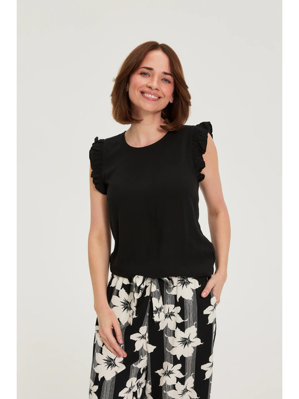 Moodo Košulja s volanima crna Moodo