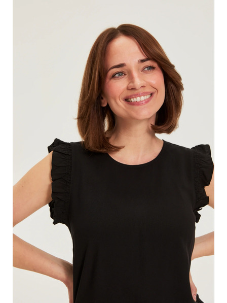 Moodo Košulja s volanima crna Moodo